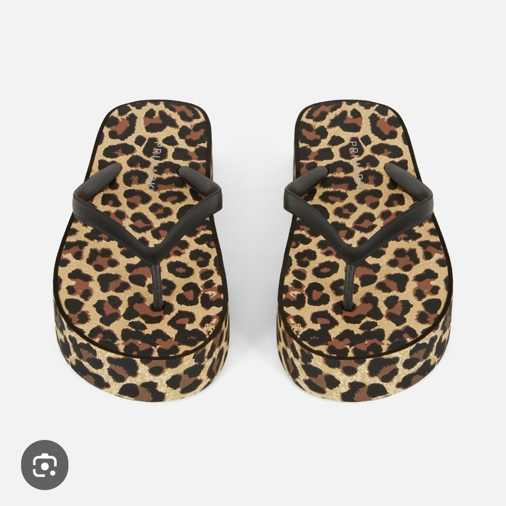 Primark Leopard Print Sandals USA 9/10